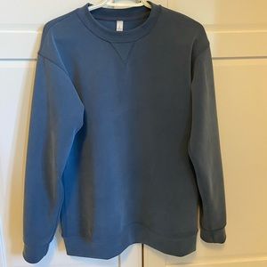 Lululemon All Yours Crew *sandwash* Iron Blue Sz 6